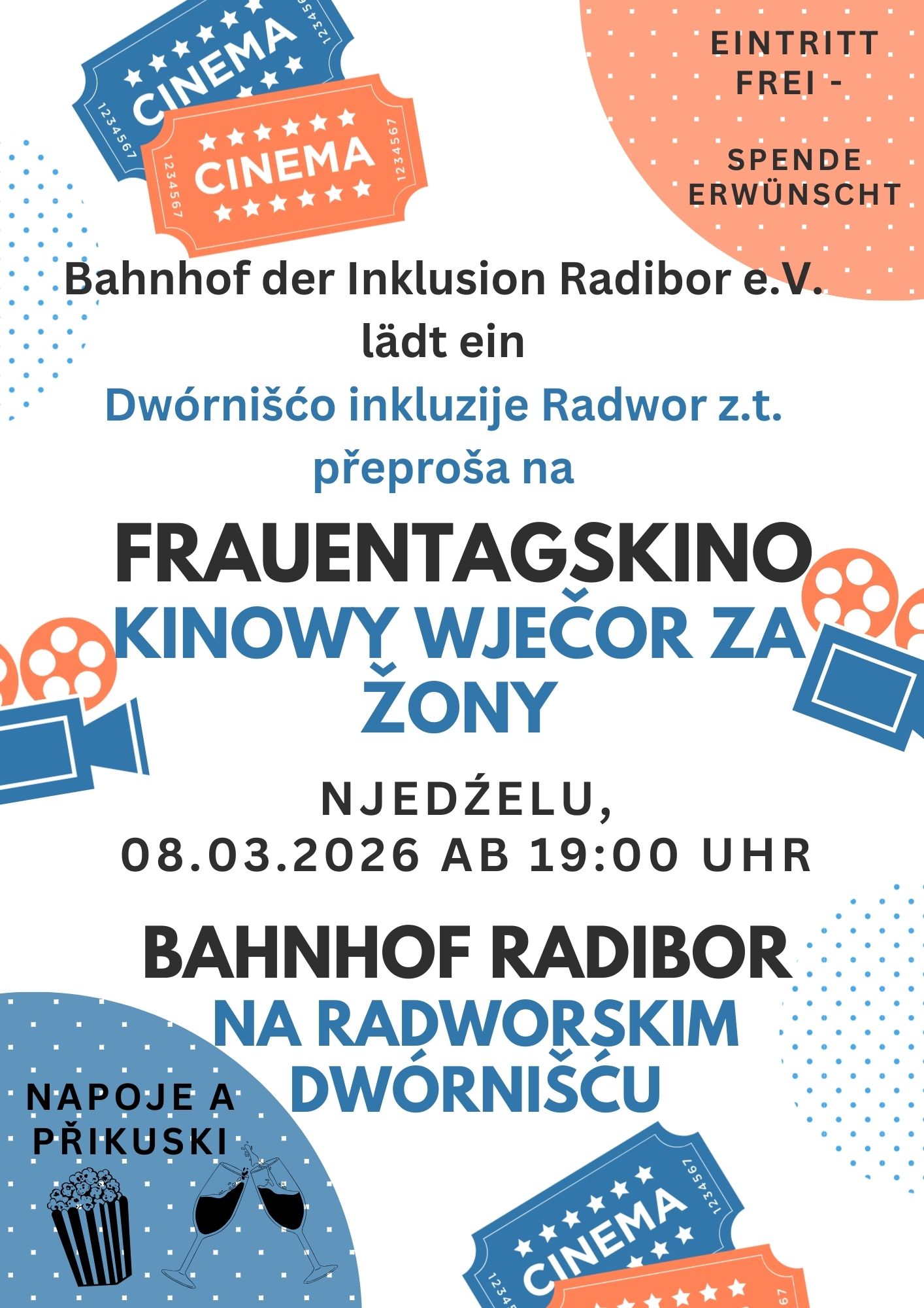 Frauentagskino am 08.03.2026 - kinowy wječor za žony